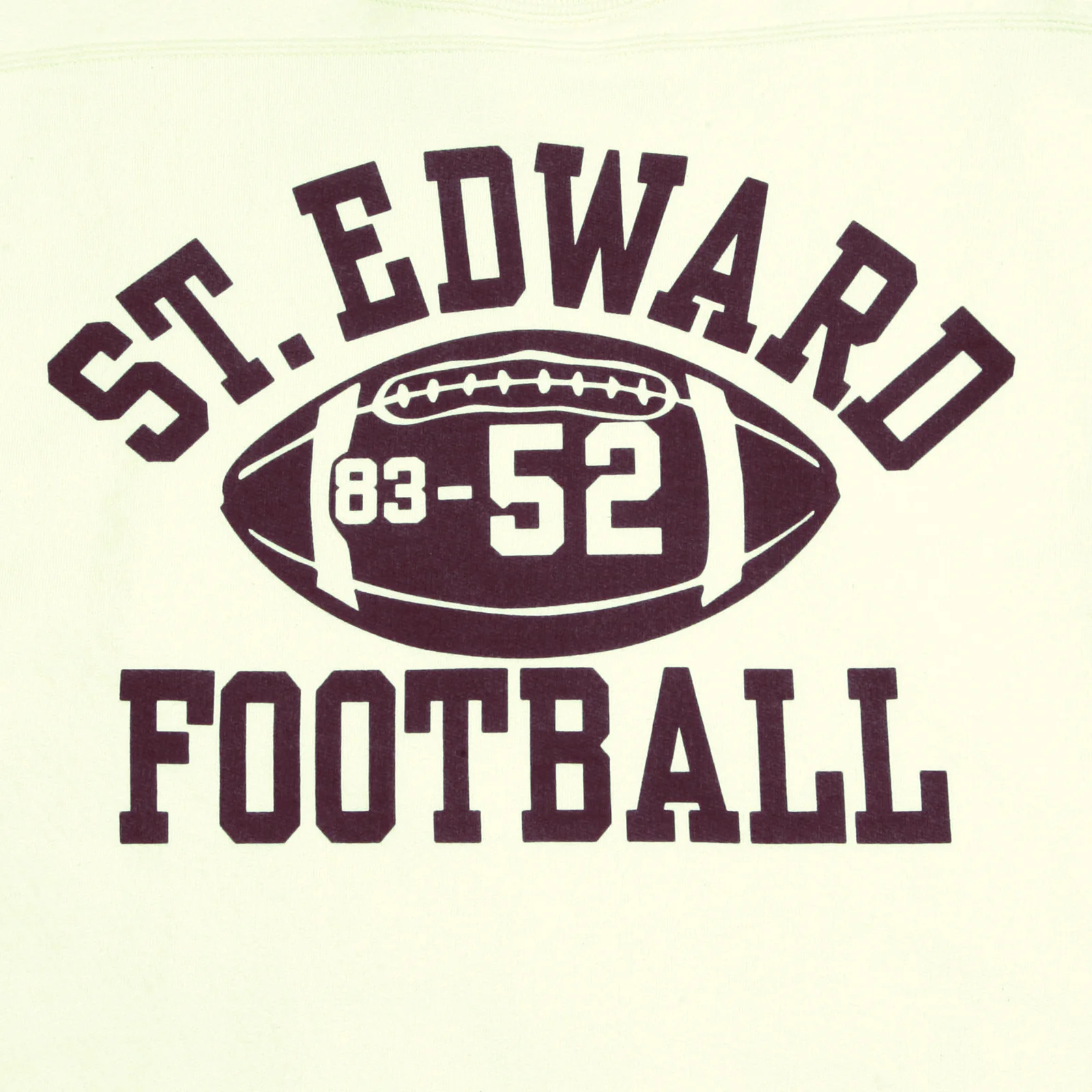 College Football Printed CH64089 Ecru Crew Neck Sweatshirt CANE2840 - Image 4