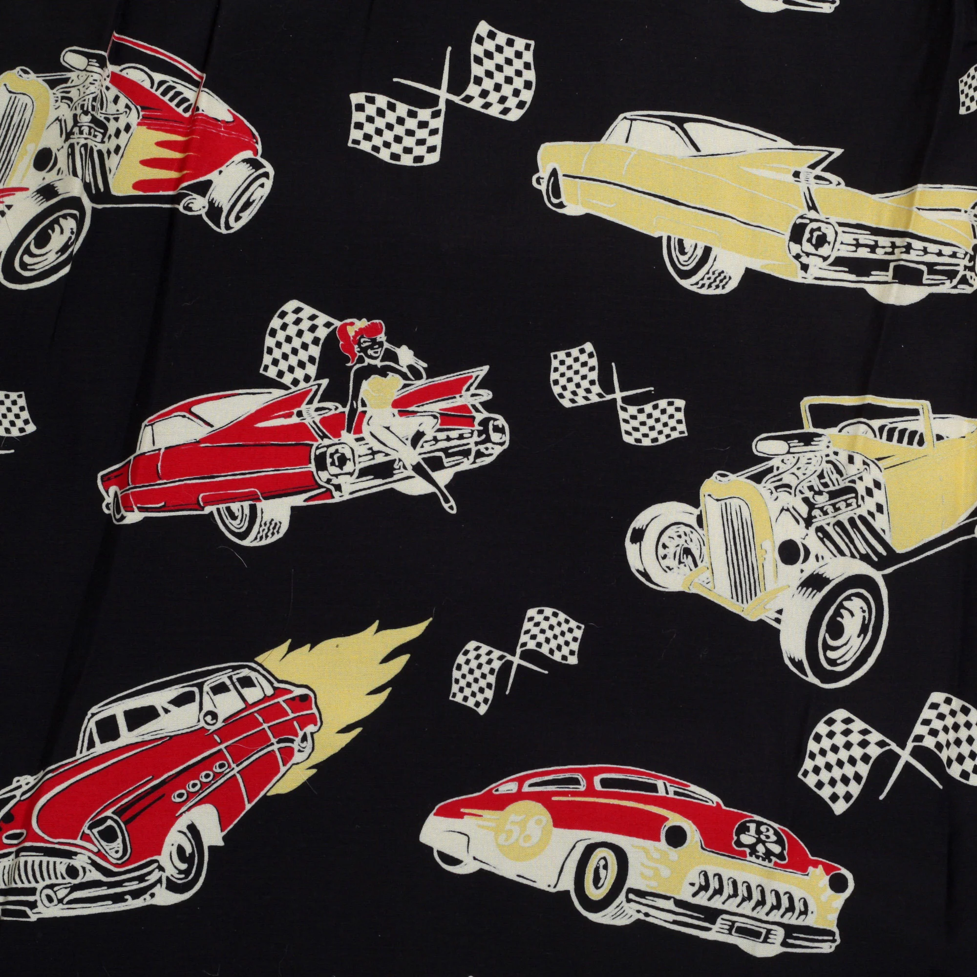 Hot Rod by Vince Ray SH37590 Star of Hollywood Black Shirt SoH9372 - Image 4