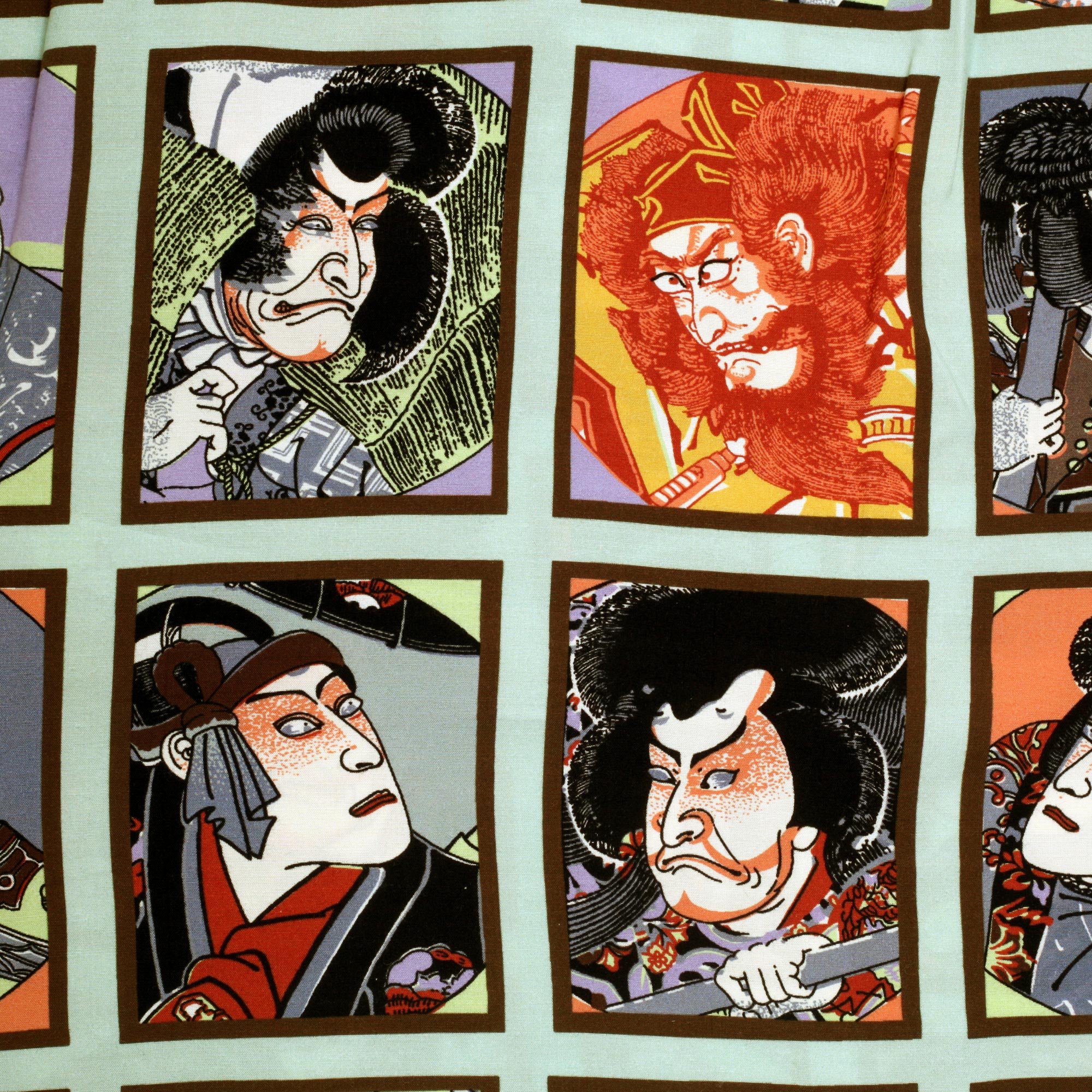 Mint Green Star of Hollywood SH36949 Kabuki Hawaiian Shirt SoH9370 - Image 4