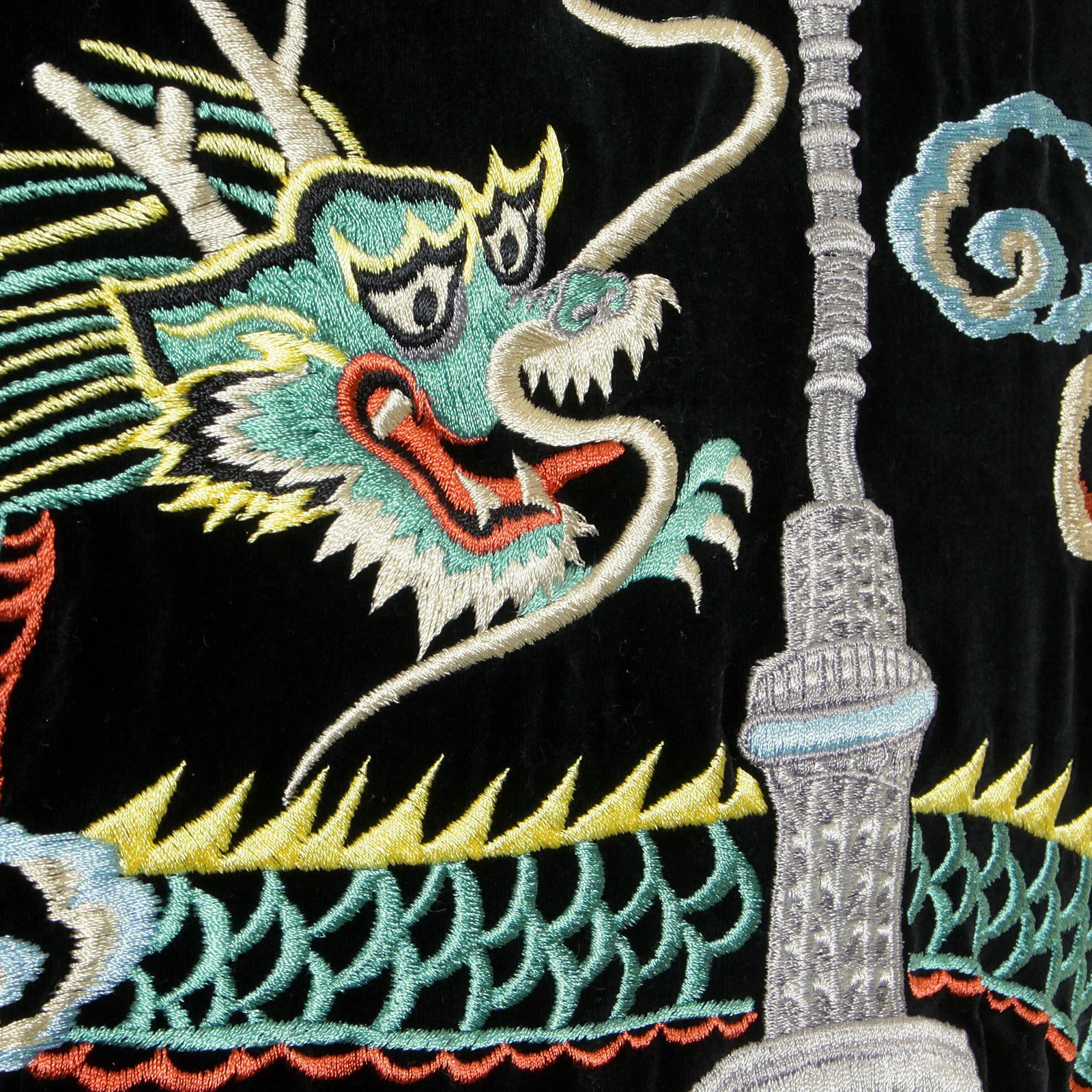 Tokyo Musashi Dragon Embroidered TT12420 Black Suka Jacket TOYOSC1084A - Image 7