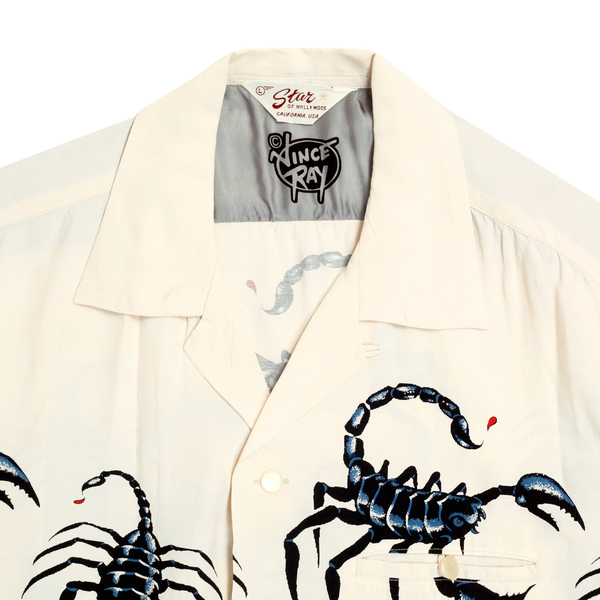 Scorpion SH37277 Vince Ray X Star of Hollywood Off White Shirt SoH9040 - Image 3