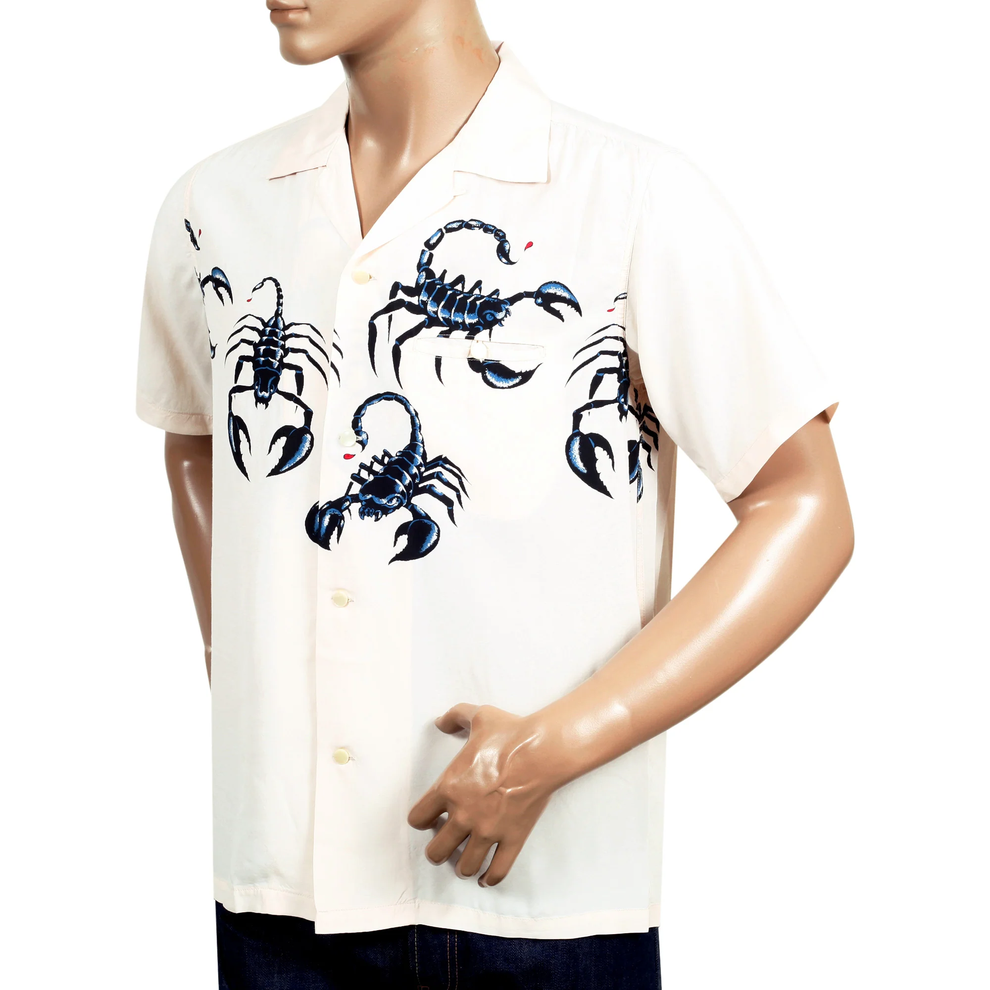 Scorpion SH37277 Vince Ray X Star of Hollywood Off White Shirt SoH9040 - Image 5