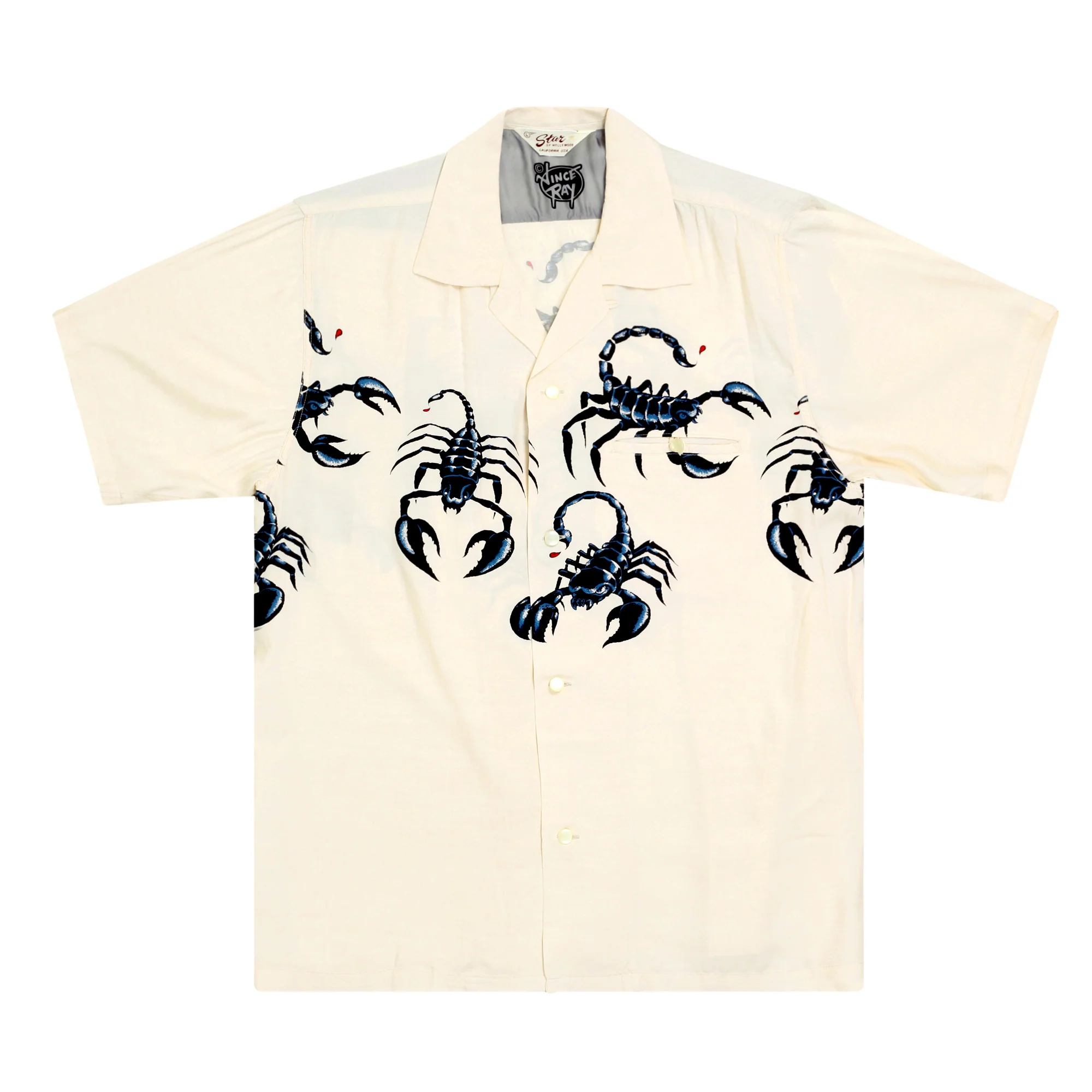 Scorpion SH37277 Vince Ray X Star of Hollywood Off White Shirt SoH9040 - Image 7