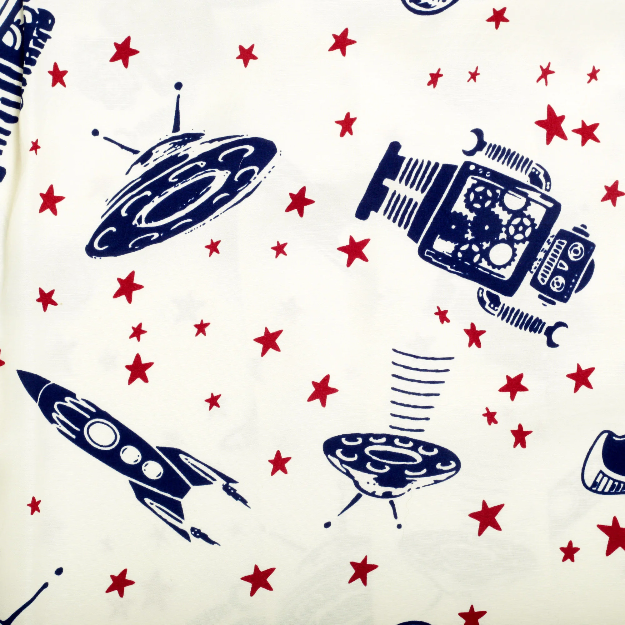 Vince Ray SH37591 Space Rockets Off White Hawaiian Shirt SoH9043 - Image 4