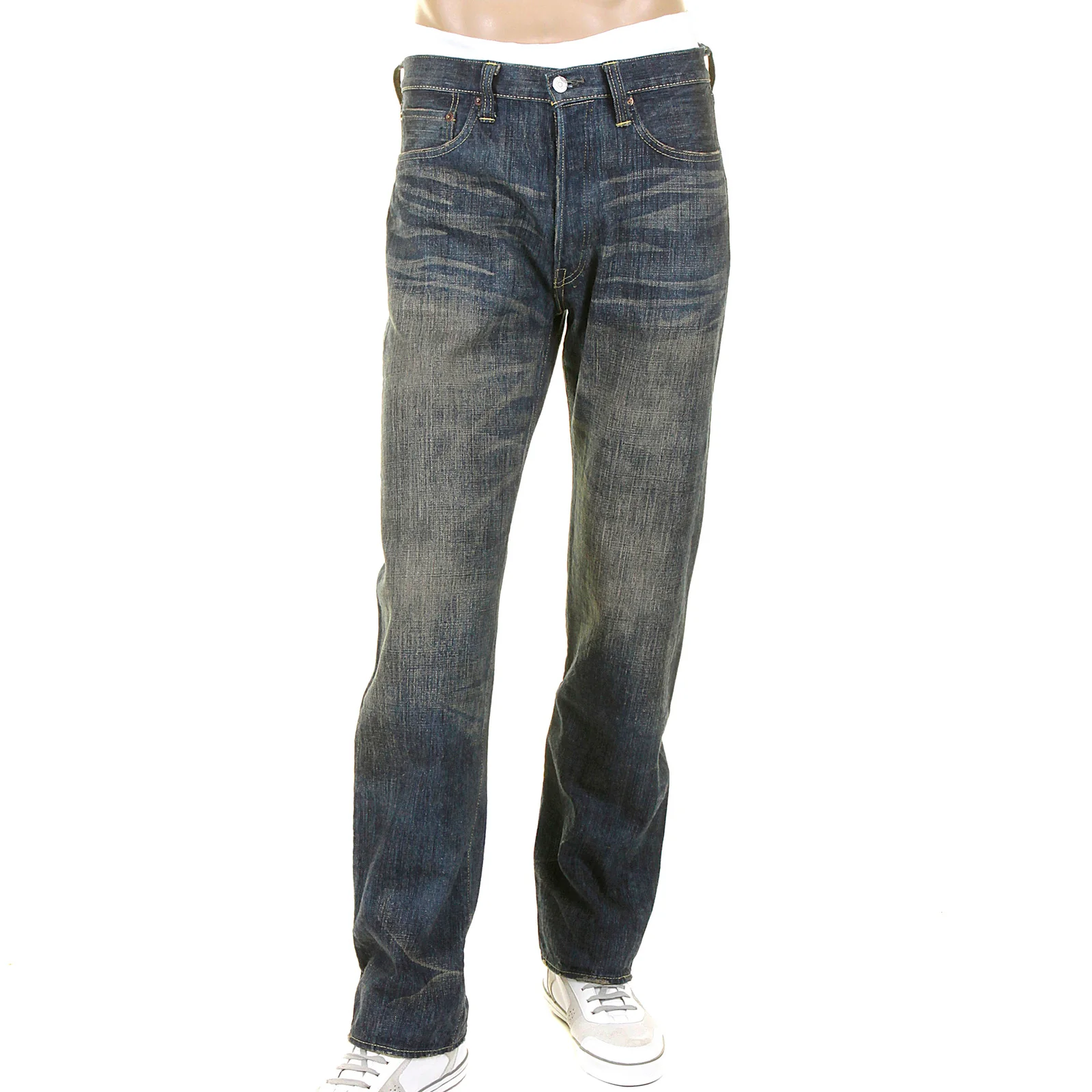 Hard Wash SC40401H Navy Blue Japanese Selvedge Denim Jeans CANE4071 - Image 7