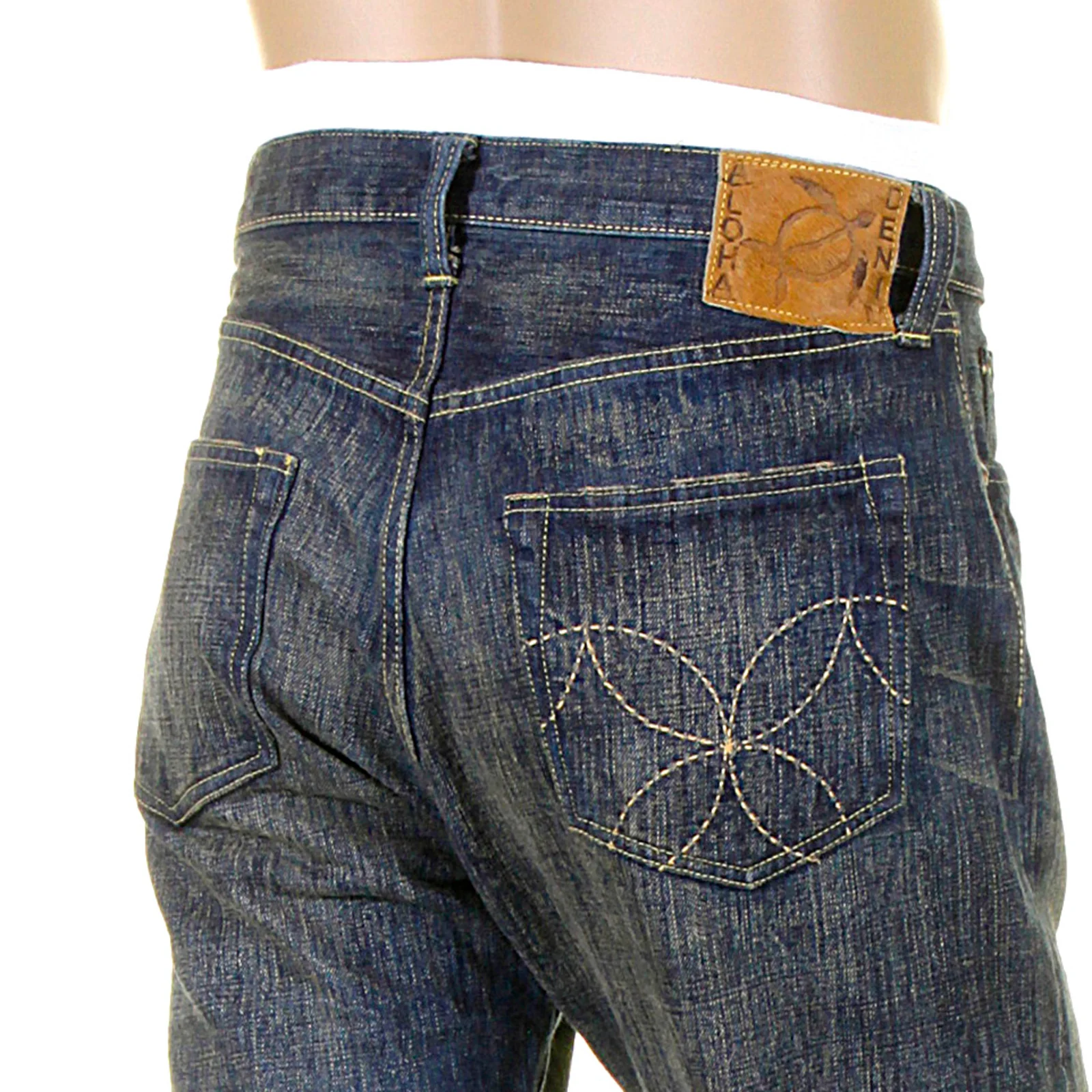 Hard Wash SC40401H Navy Blue Japanese Selvedge Denim Jeans CANE4071 - Image 9