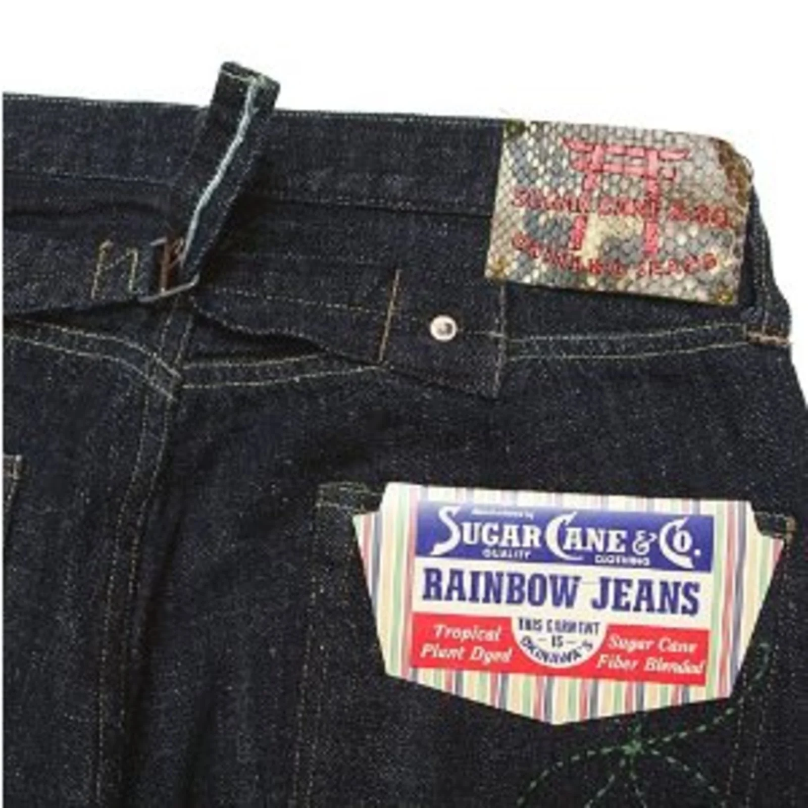 Sugar Cane Jean SC40701A one wash okinawa rainbow denim jean CANE2839 - Image 3