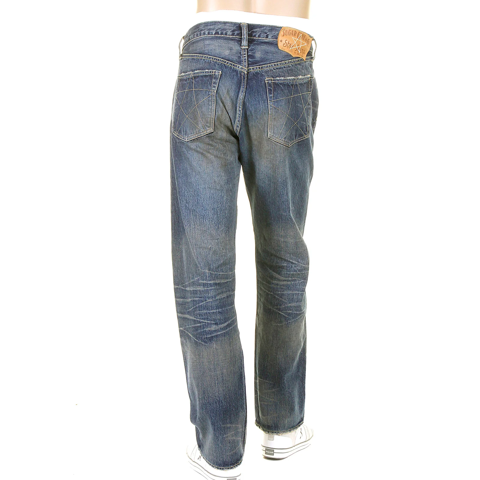 Union Star Hard Wash SC40065H Light Blue Selvedge Denim Jeans CANE9027 - Image 6