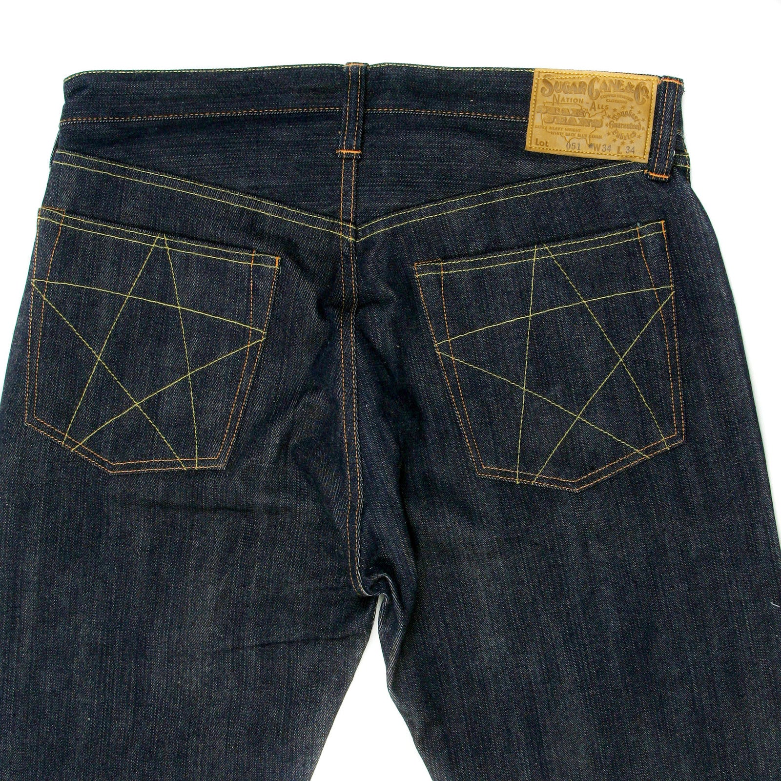 Navy Vintage Cut Non Wash SC40051N Selvedge Denim Jeans CANE0270 - Image 5