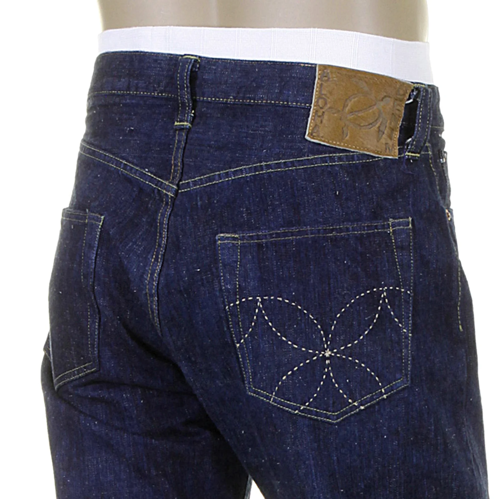 One Wash Vintage Cut SC40401A Navy Blue Selvedge Denim Jeans CANE2029 - Image 5