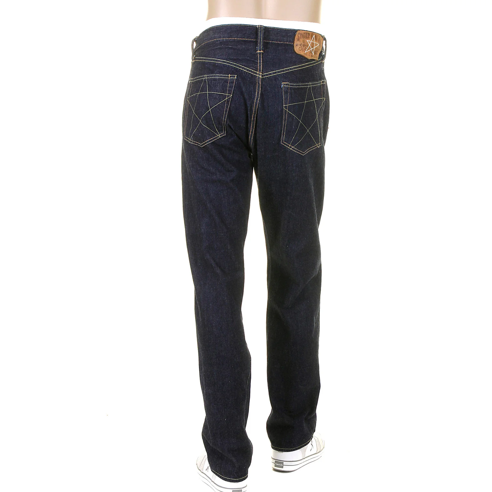 Navy Blue Union Star SC40065A One Wash Selvedge Denim Jeans CANE9026 - Image 5