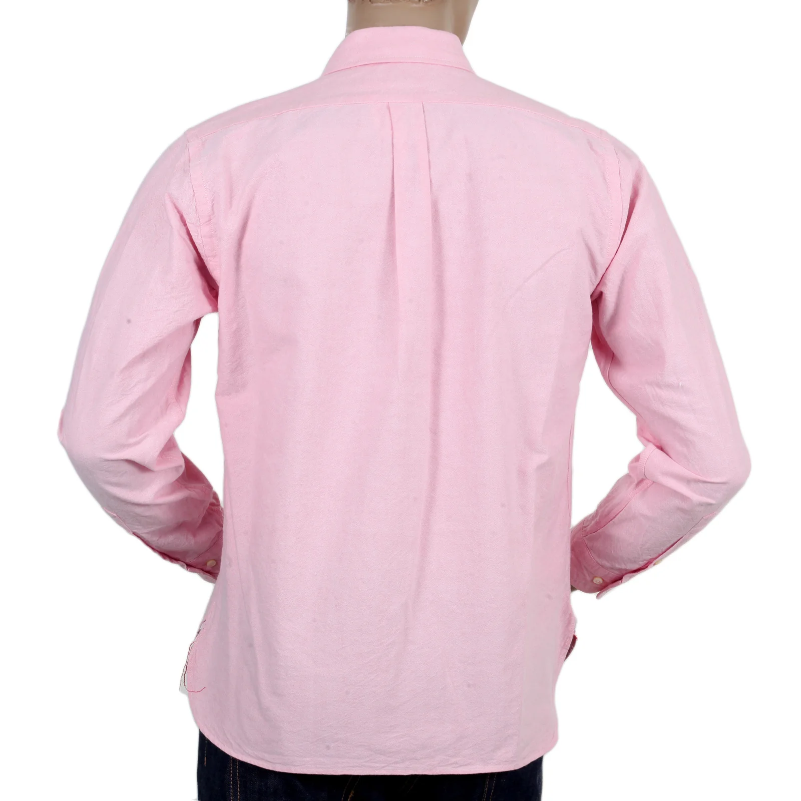 One Wash Light Cotton SC26475A Oxford Long Sleeve Pink Shirt CANE4473 - Image 3