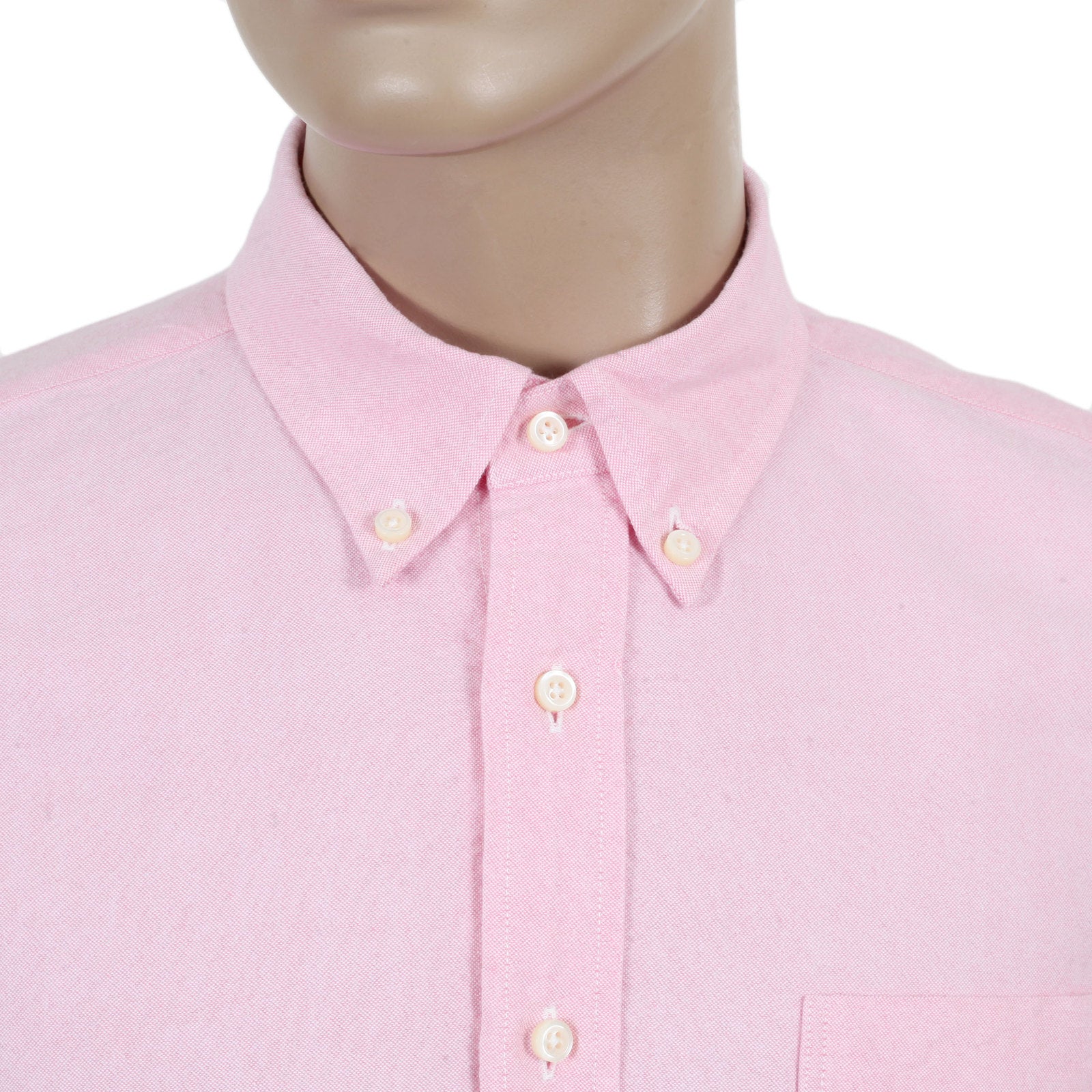 One Wash Light Cotton SC26475A Oxford Long Sleeve Pink Shirt CANE4473 - Image 4