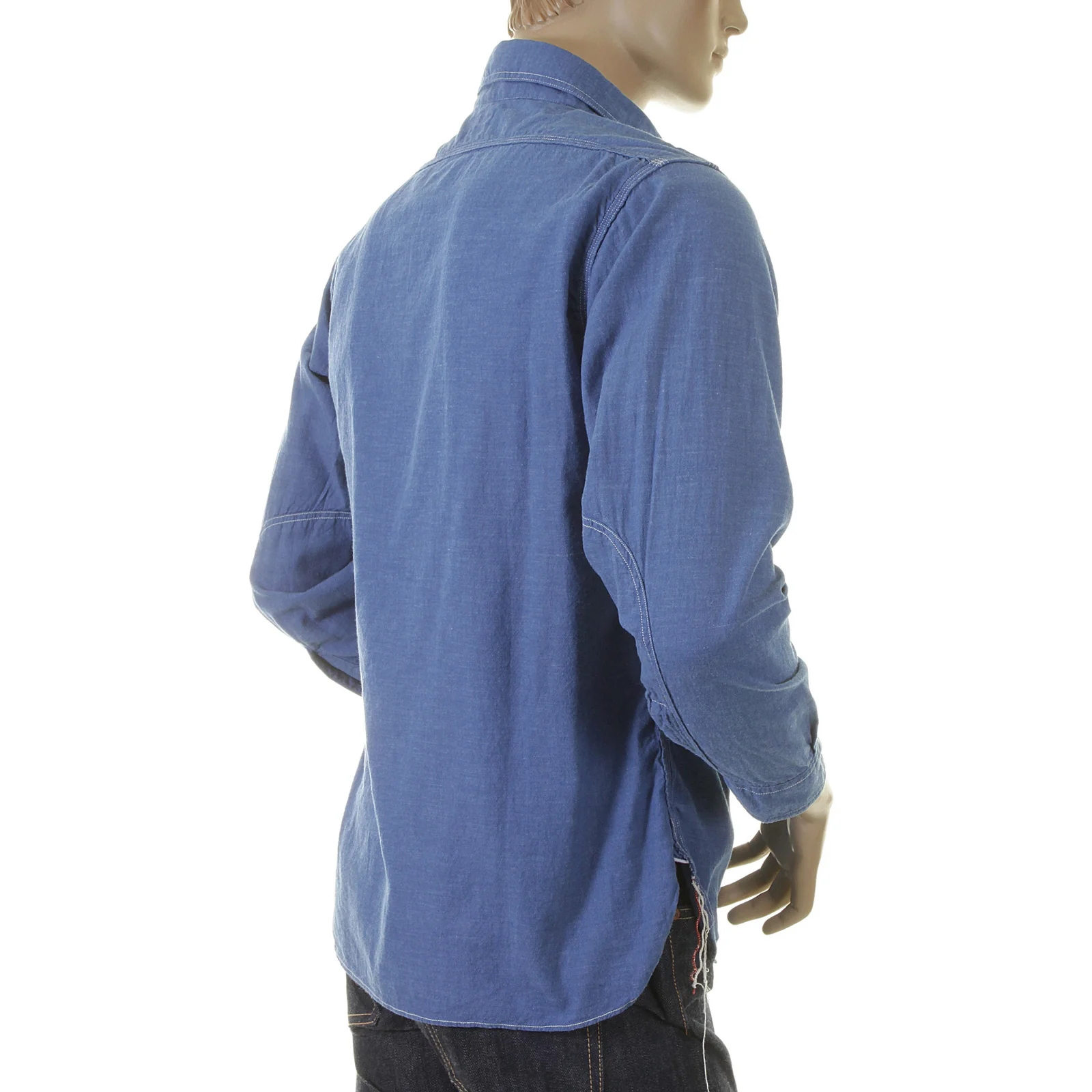 Sugar Cane VAT DYE blue chambray SC25513 work shirt CANE2017 - Image 4