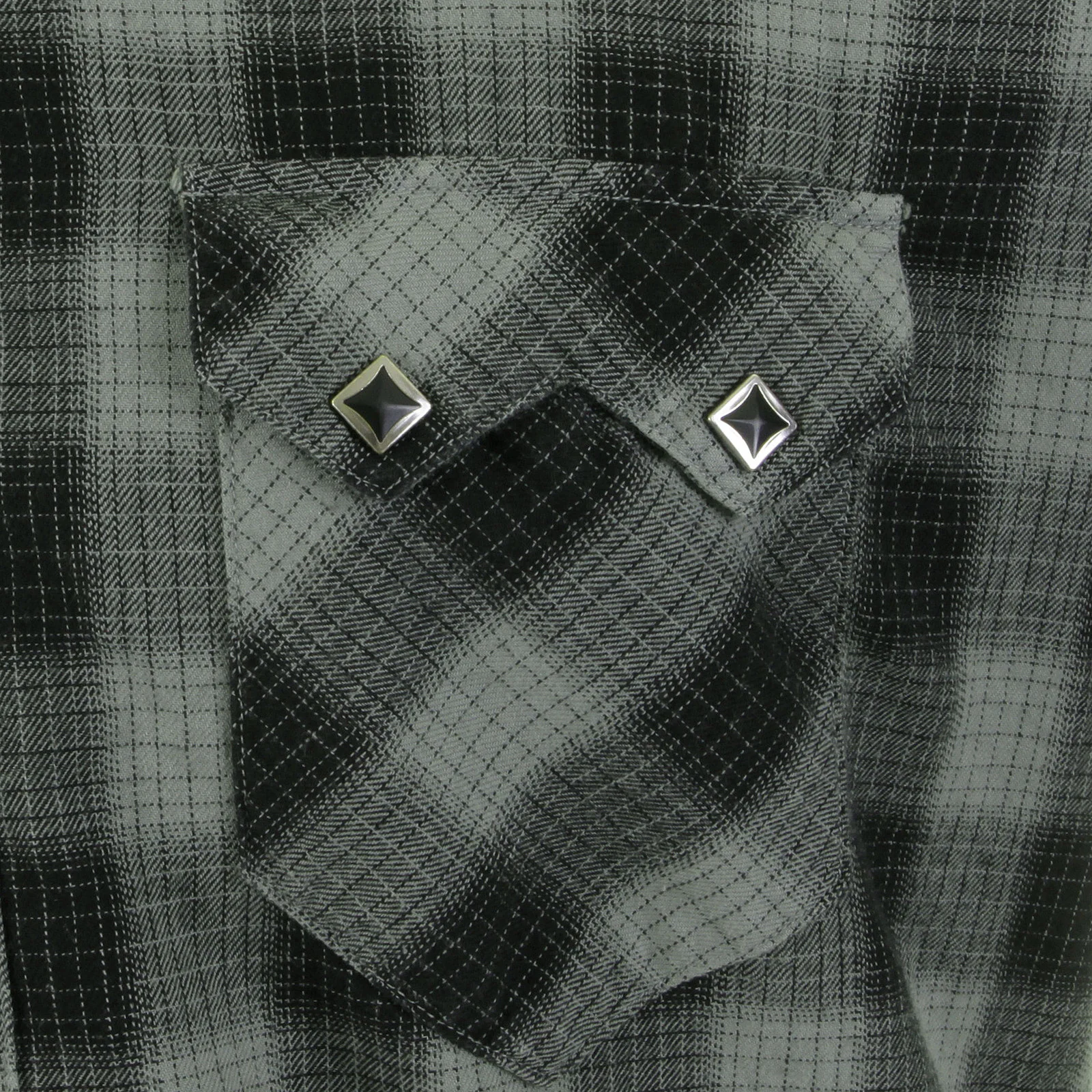 Grey Check SC25371 Western Shirt with Diamond Shaped Buttons CANE2825 - Image 8