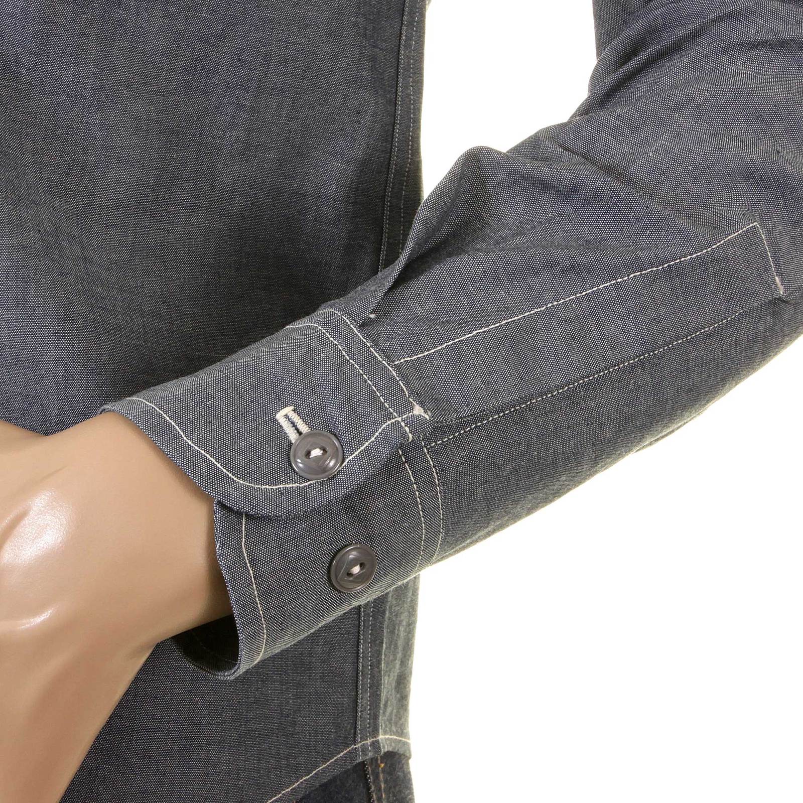 Navy Chambray Non Wash SC25638N Vintage Cut Work Shirt CANE2021 - Image 8