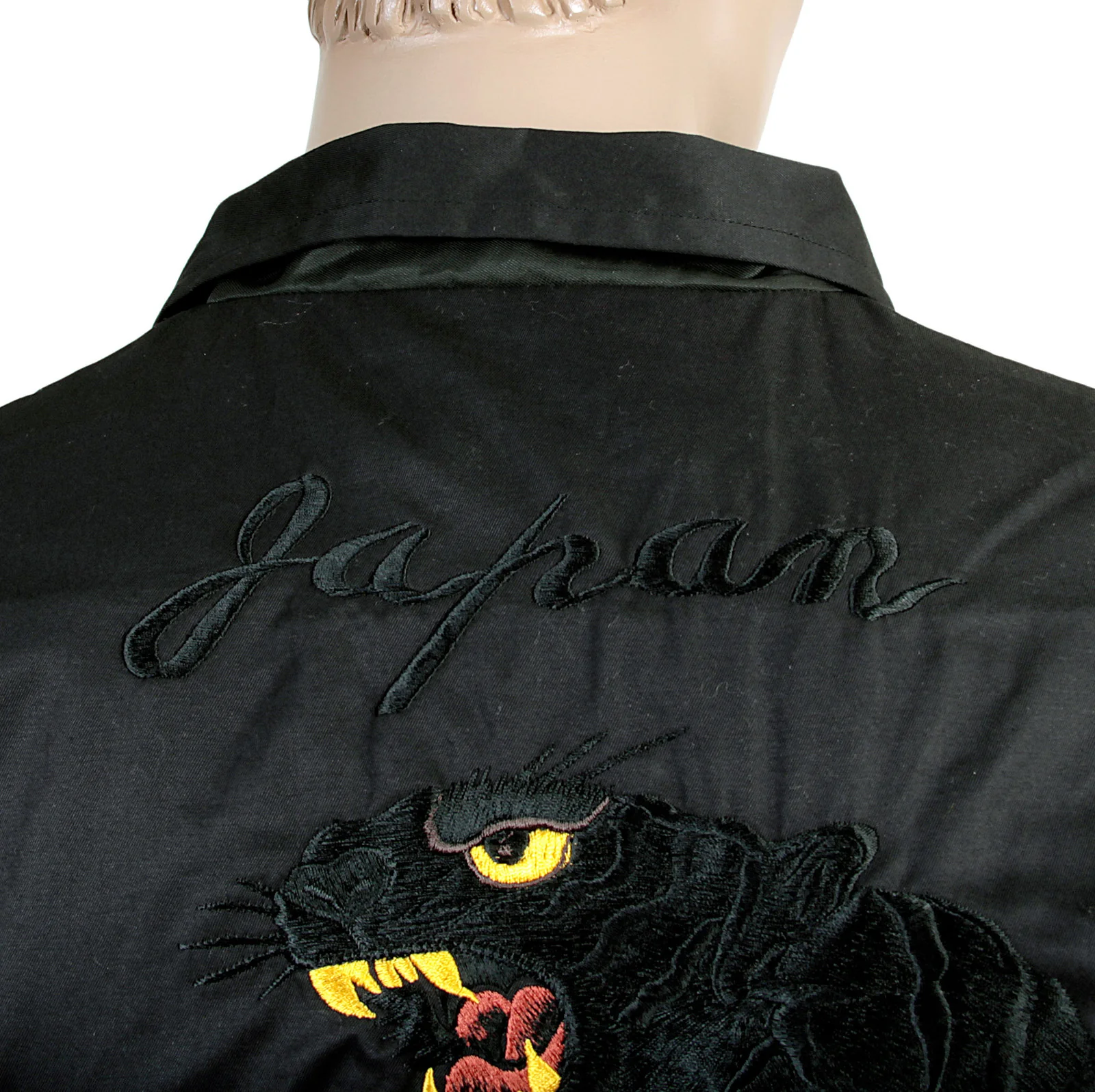 Black and Gold Hand Embroidered Tiger T13002 Suka Jacket TOYOSC4121 - Image 8