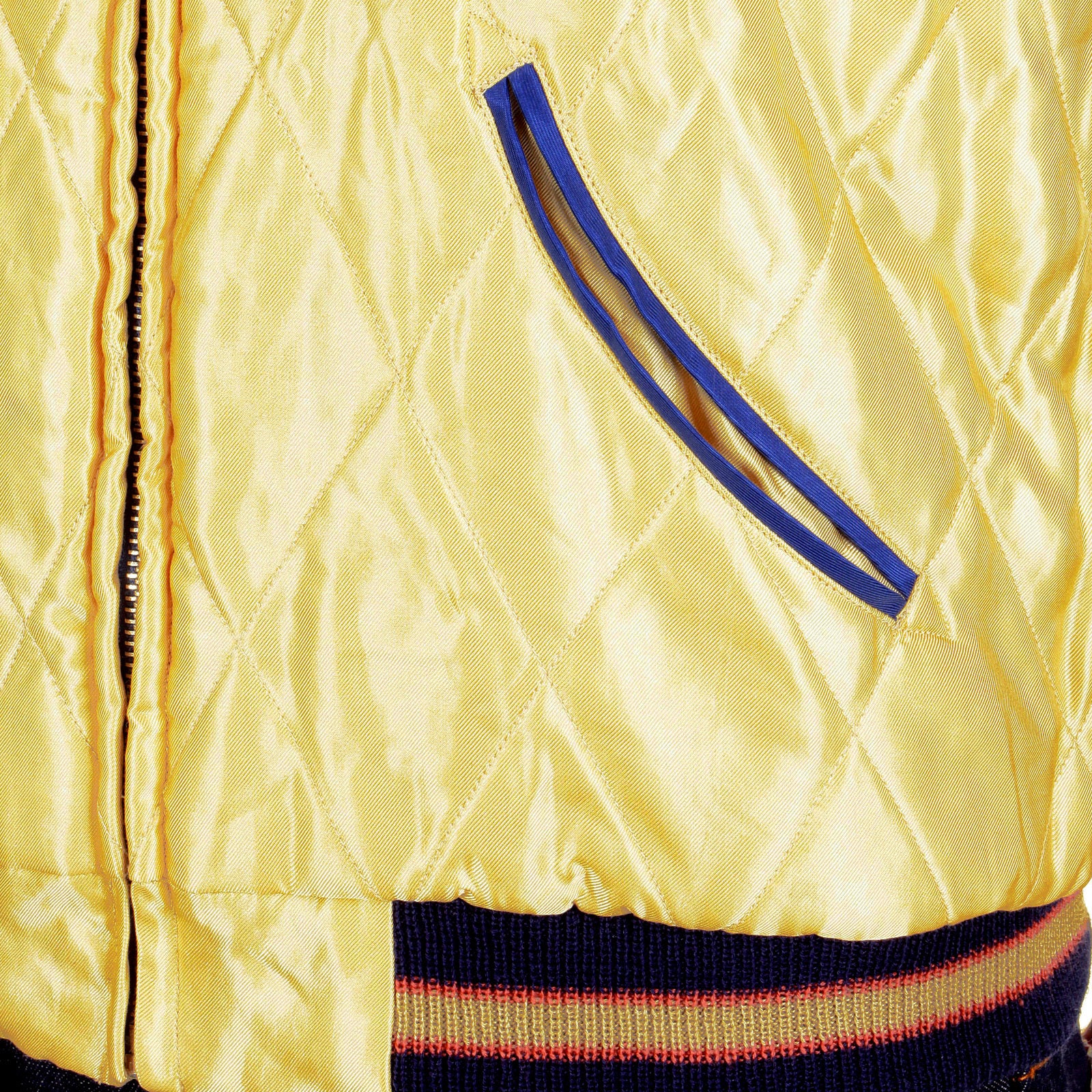 Tiger Embroidered TT11783 Yellow and Royal Blue Suka Jacket TOYOSC4233A - Image 8