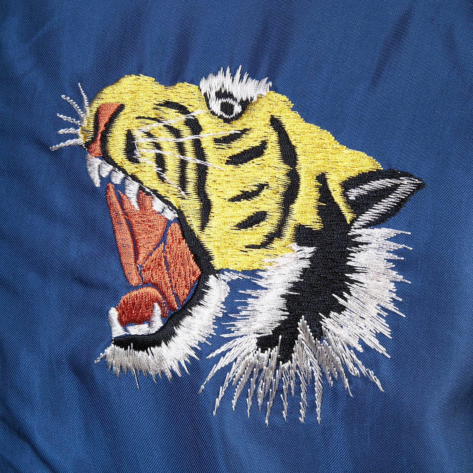 Tiger Embroidered TT13001 Royal Blue and Gold Suka Jacket TOYOSC3709A - Image 5
