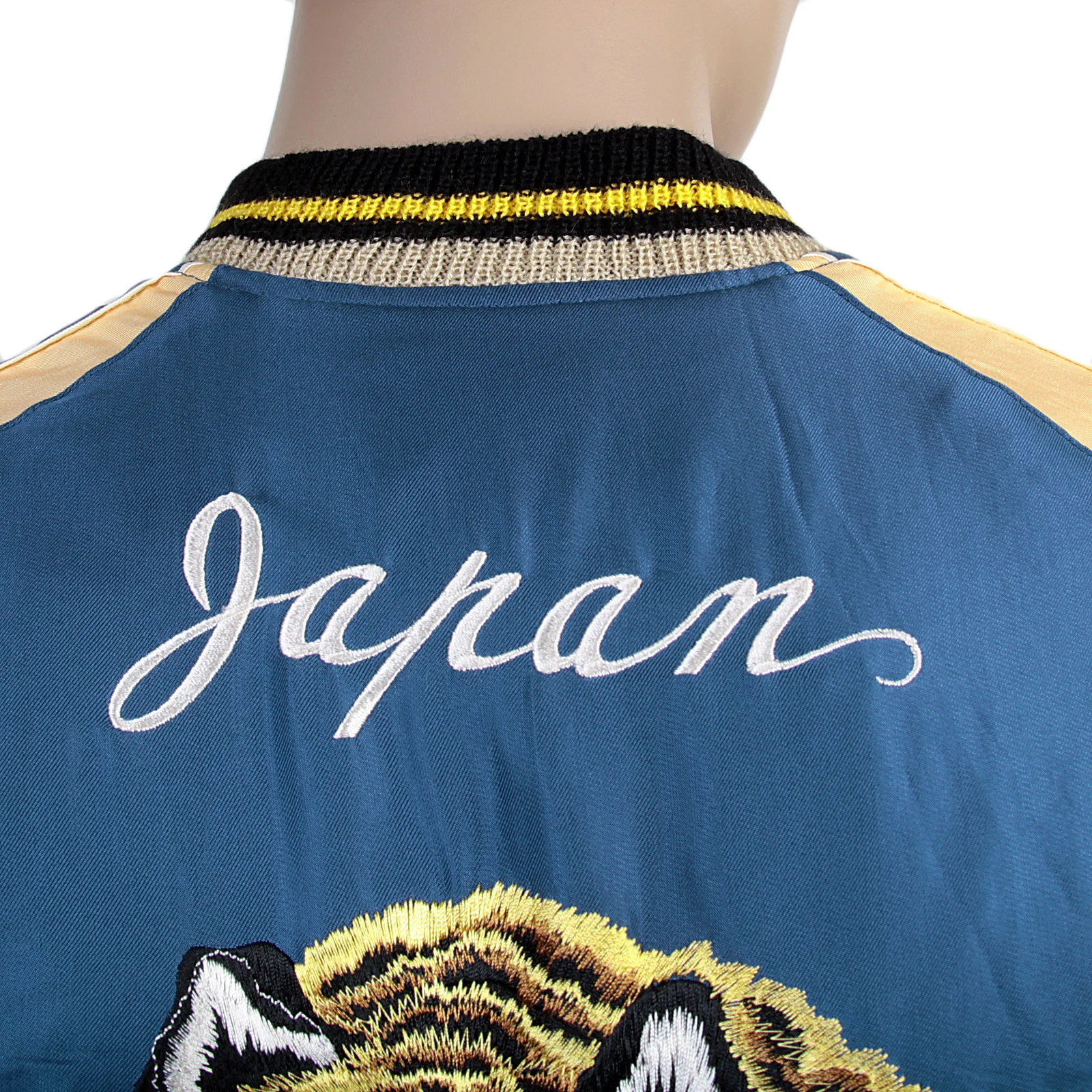 Tiger Embroidered TT13001 Royal Blue and Gold Suka Jacket TOYOSC3709A - Image 7