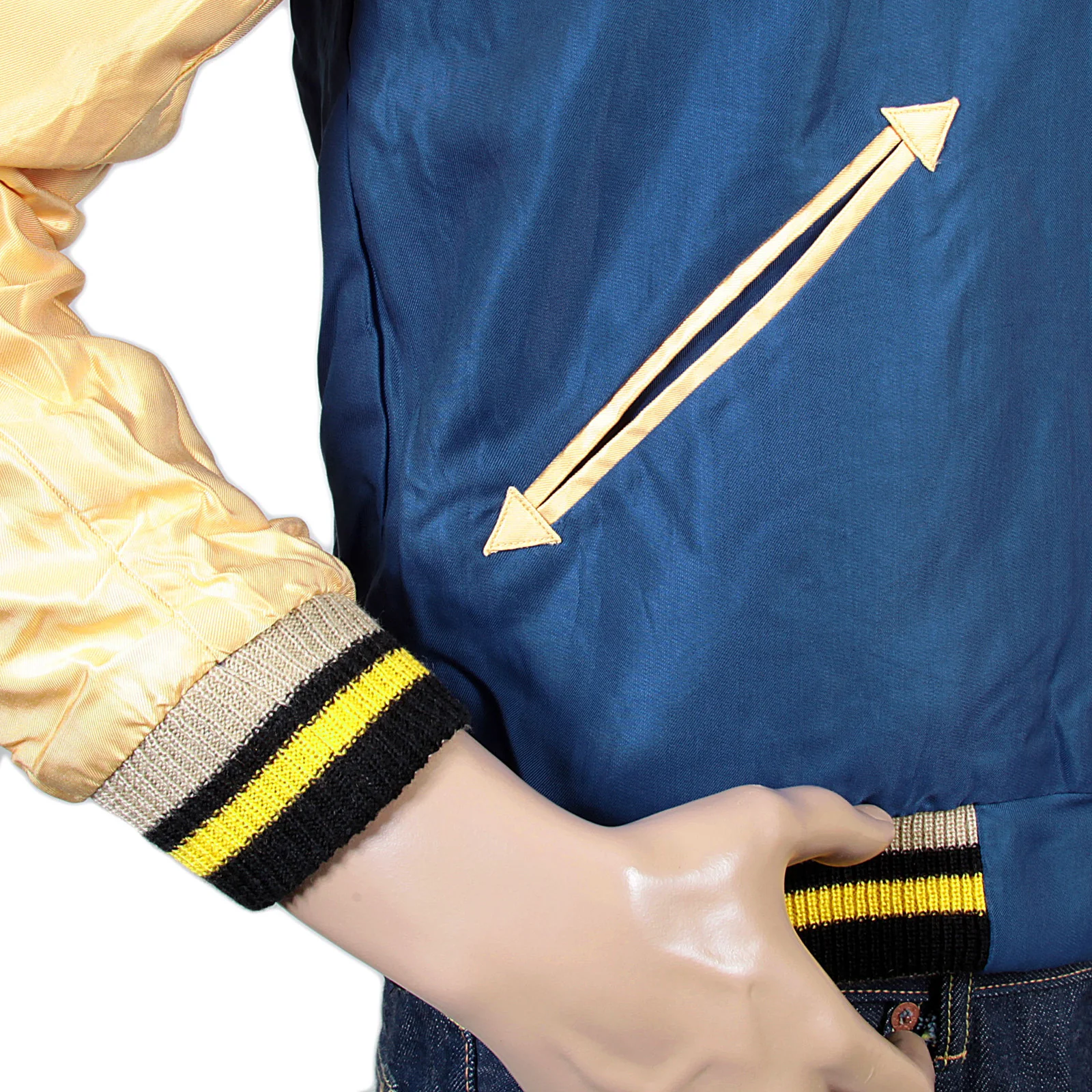 Tiger Embroidered TT13001 Royal Blue and Gold Suka Jacket TOYOSC3709A - Image 8