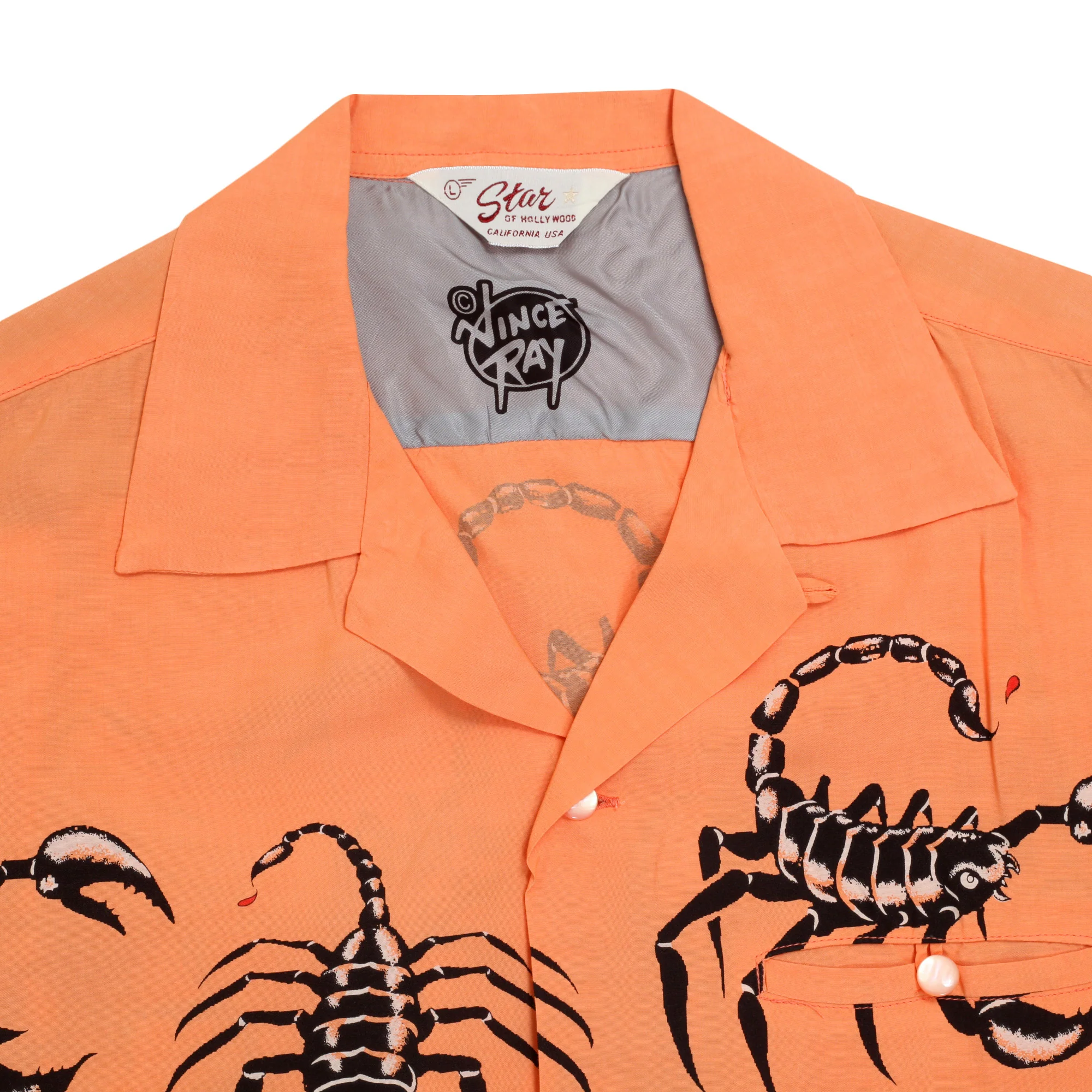 Scorpion Print Vince Ray SH37277 Star of Hollywood Pink Shirt SoH9042 - Image 3