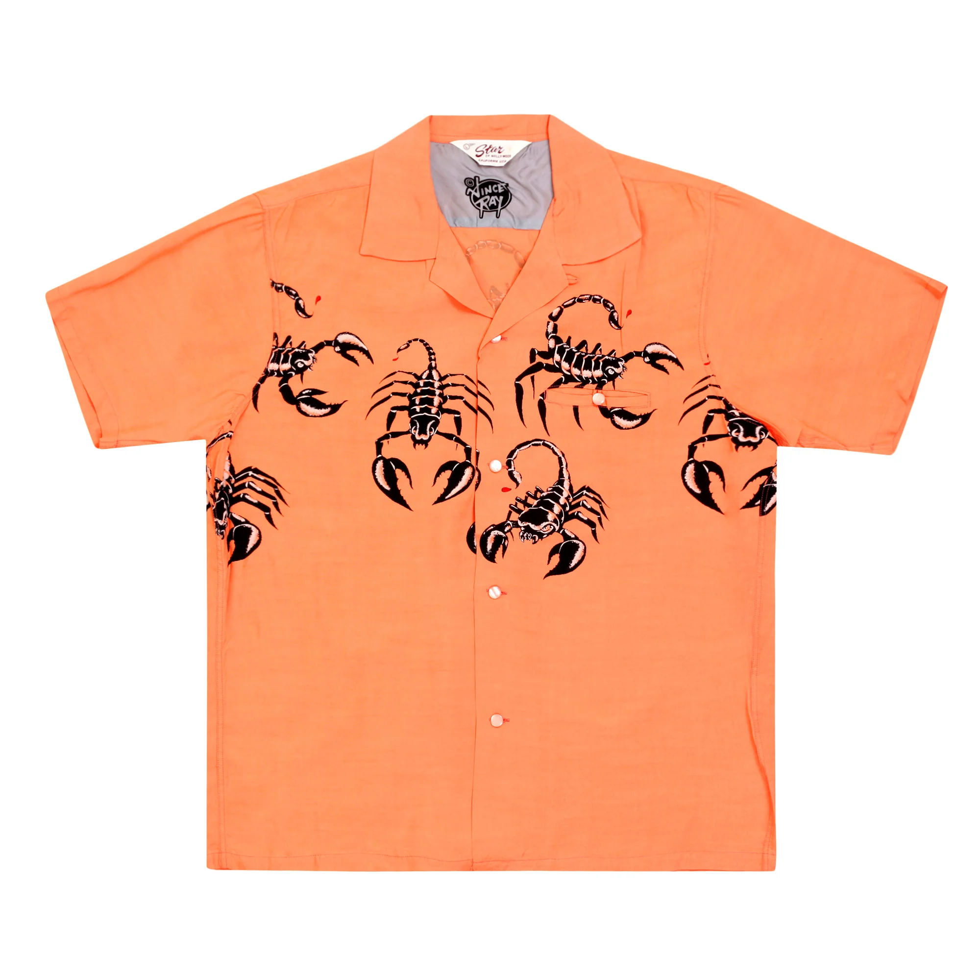 Scorpion Print Vince Ray SH37277 Star of Hollywood Pink Shirt SoH9042 - Image 7